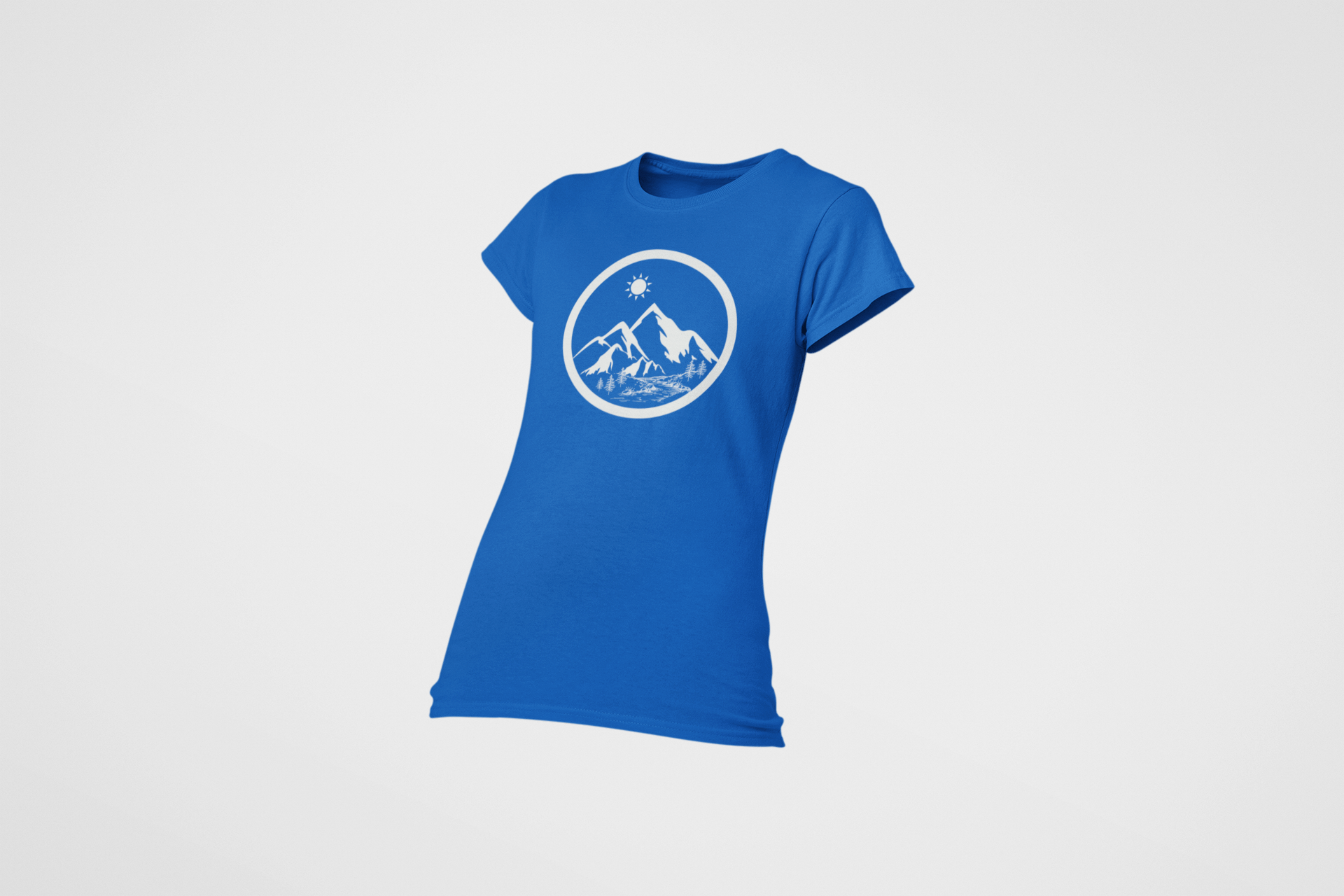 Life in the Mountains Women's Ring Spun Cotton T-shirt - Rowantree Clothing
