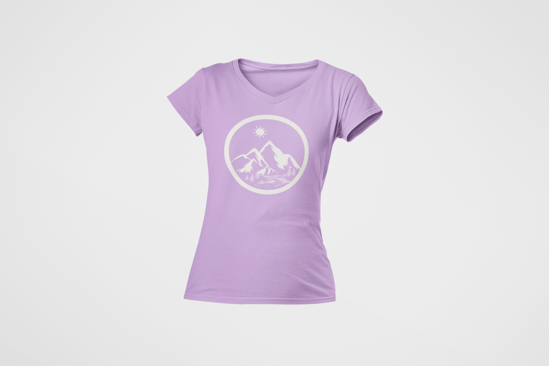 Life in the Mountains Women's V - neck T - Rowantree Clothing