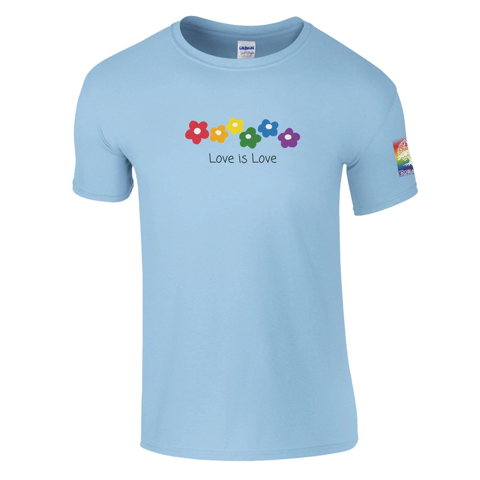 Love is Love Classic Unisex Crewneck T-shirt | Gildan® 64000 White - Rowantree Clothing