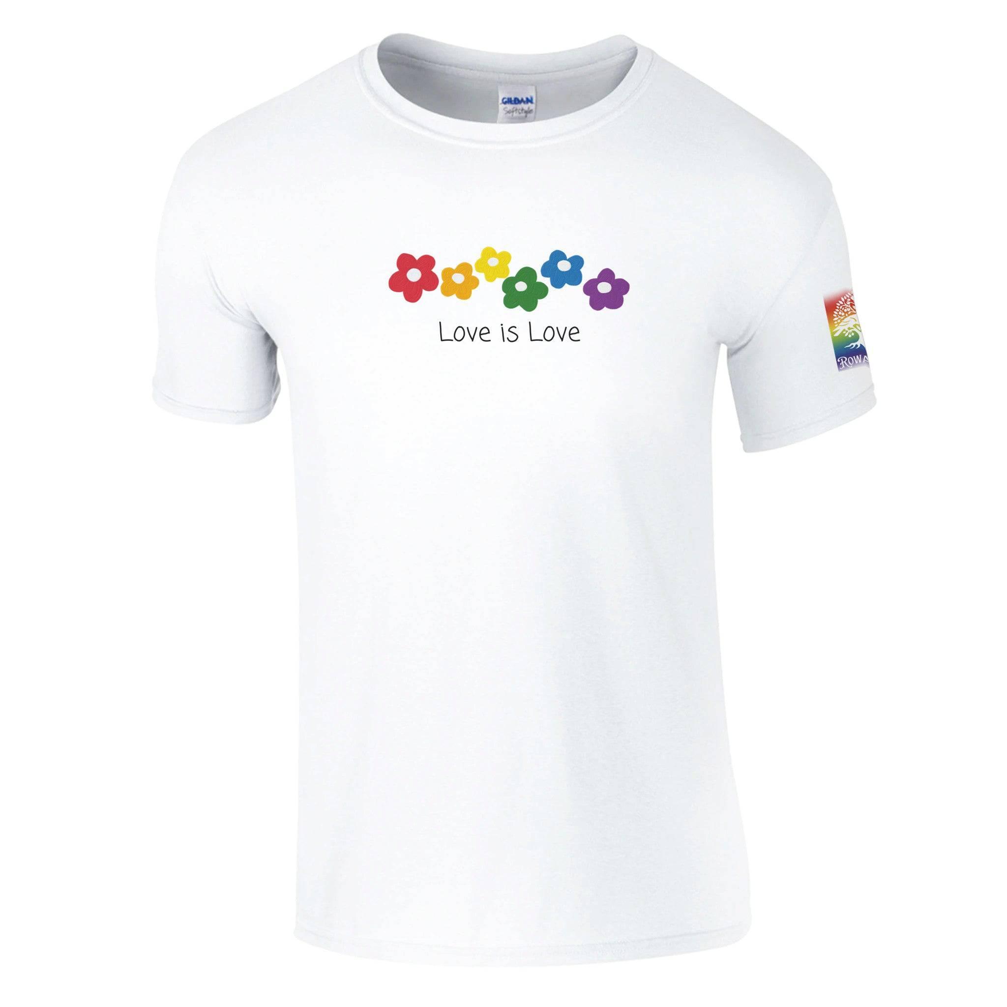 Love is Love Classic Unisex Crewneck T-shirt | Gildan® 64000 White - Rowantree Clothing