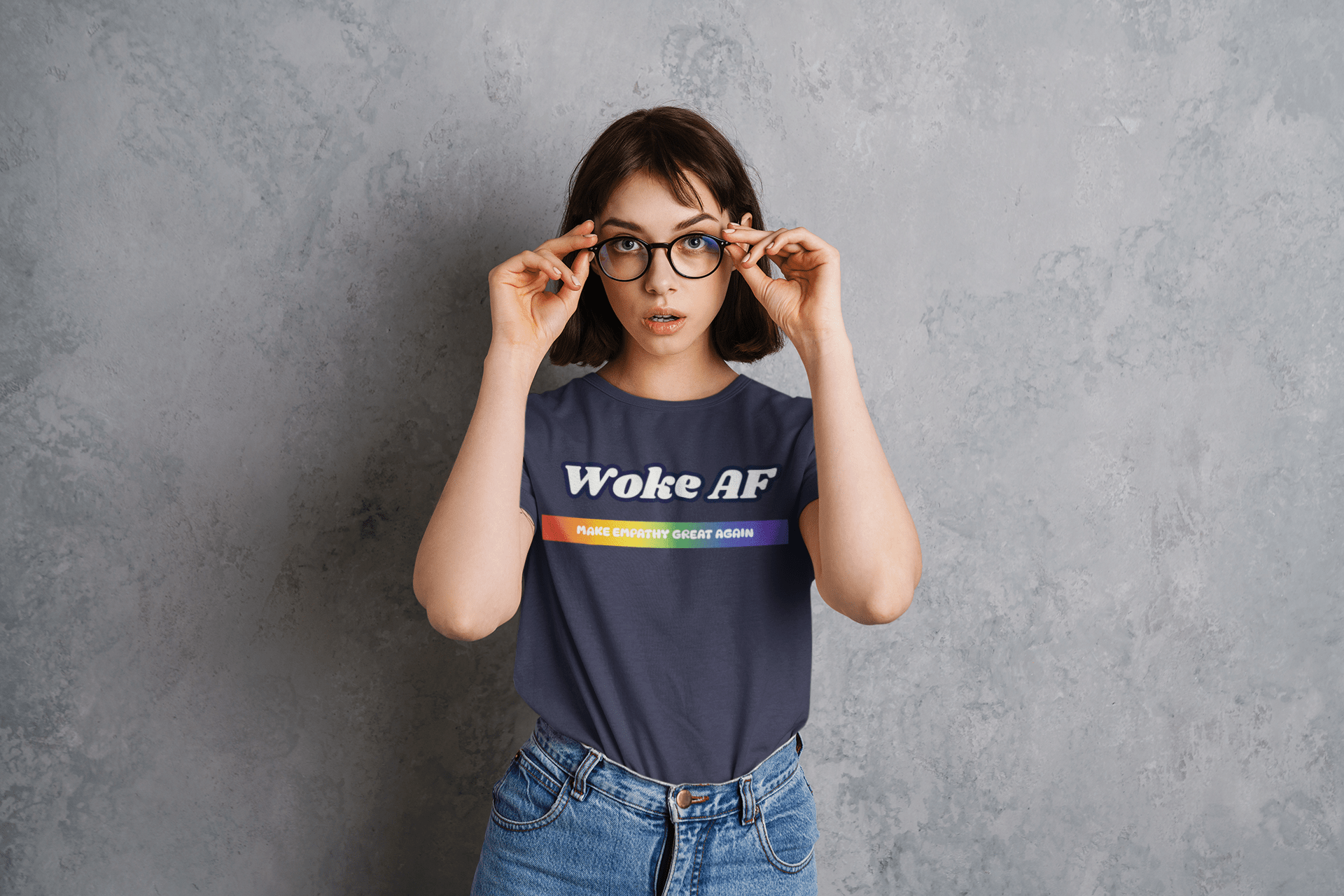 Woke AF Pride Unisex T-shirt|Rowantree - Rowantree Clothing