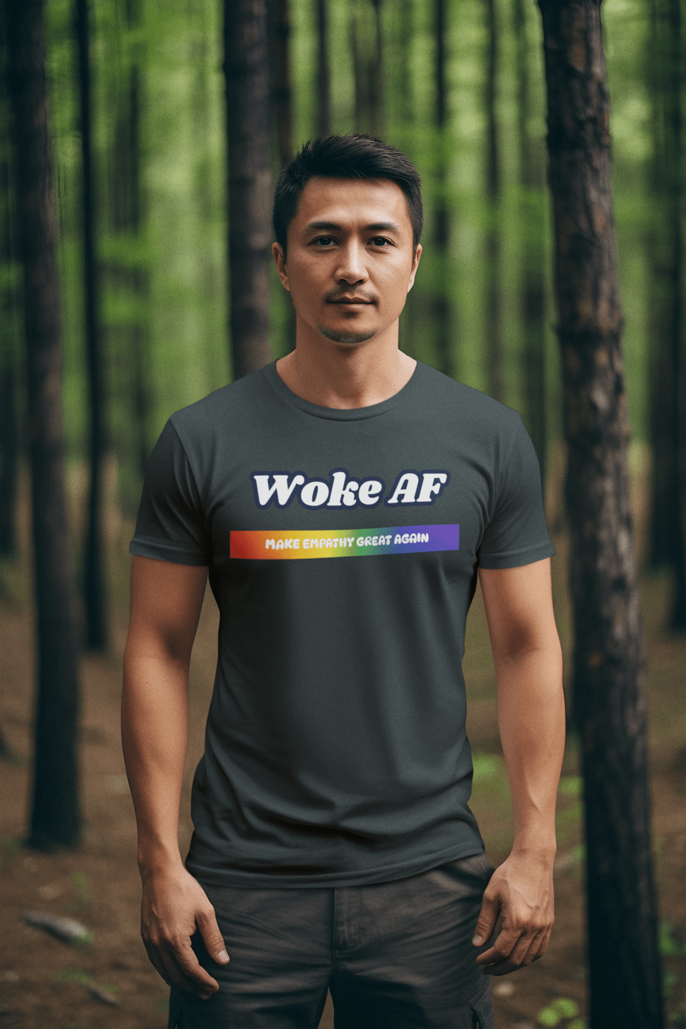 Woke AF Pride Unisex T-shirt|Rowantree - Rowantree Clothing