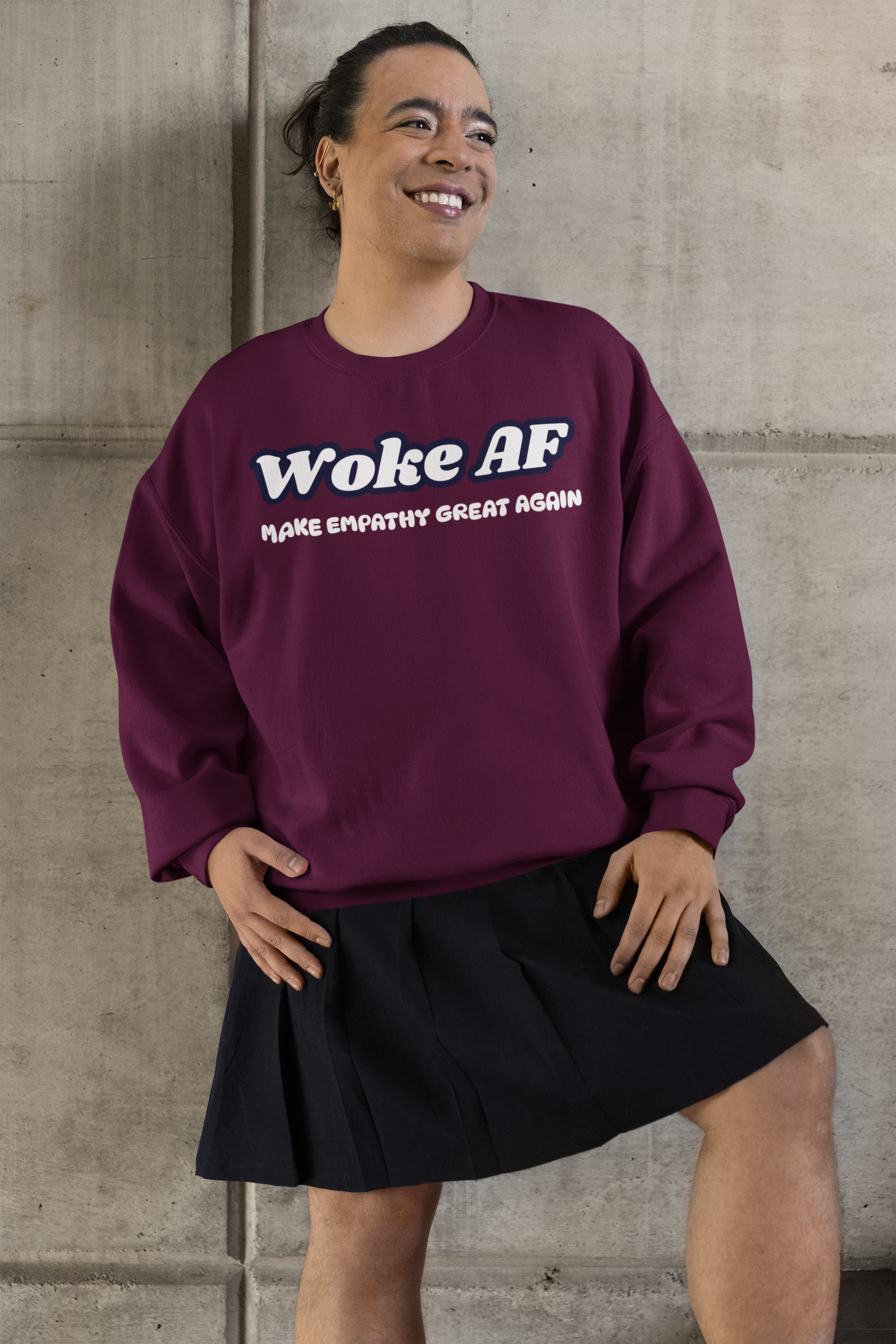 Make Empathy Great Again Woke AF Sweatshirt – Bold Unisex Crewneck - Rowantree Clothing  