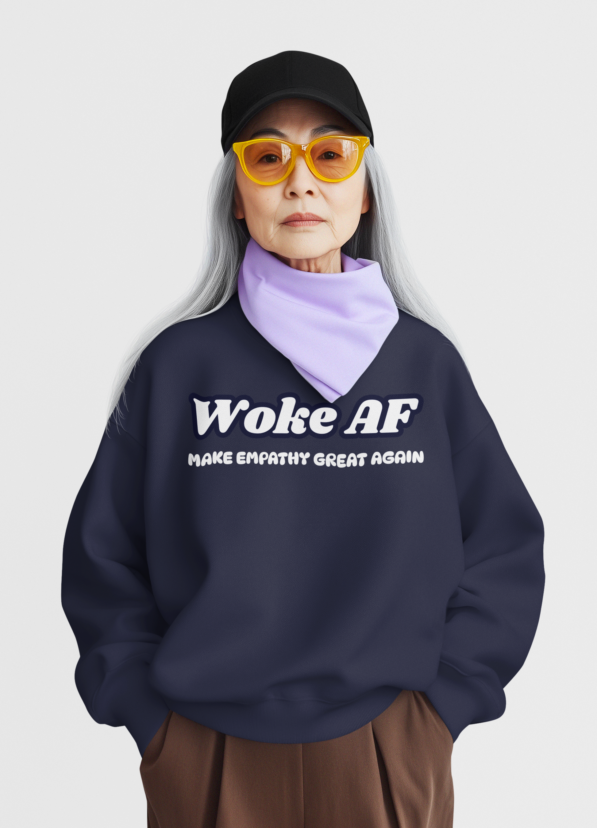 Make Empathy Great Again Woke AF Sweatshirt – Bold Unisex Crewneck - Rowantree Clothing  