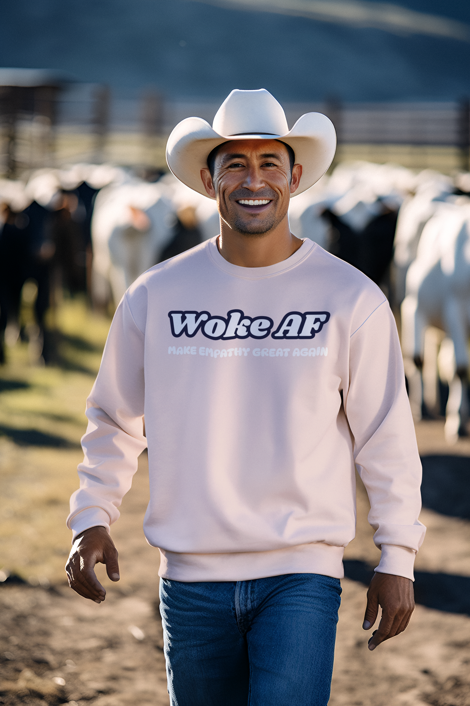Make Empathy Great Again Woke AF Sweatshirt – Bold Unisex Crewneck - Rowantree Clothing  