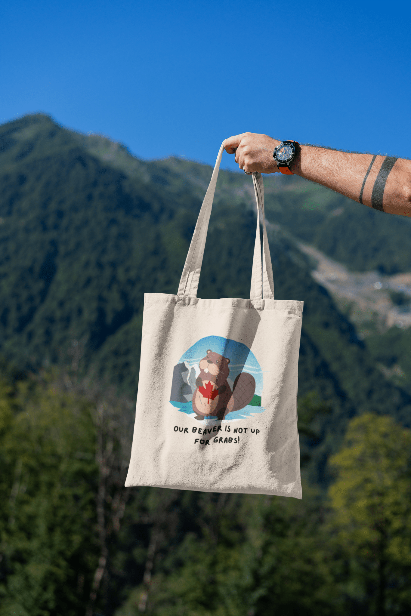 Our Beaver is Not Up For Grabs Canvas Tote - Rowantree Clothing