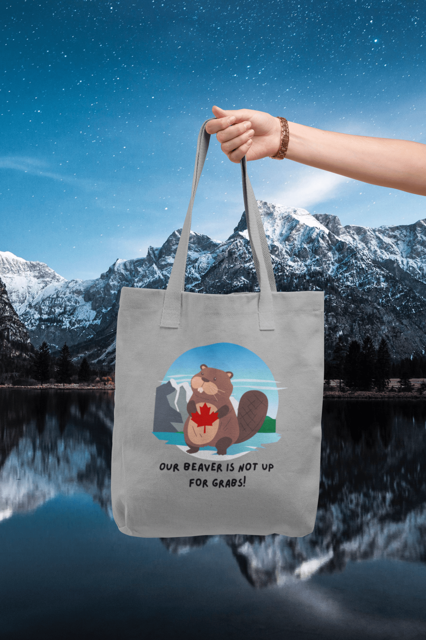 Our Beaver is Not Up For Grabs Canvas Tote - Rowantree Clothing