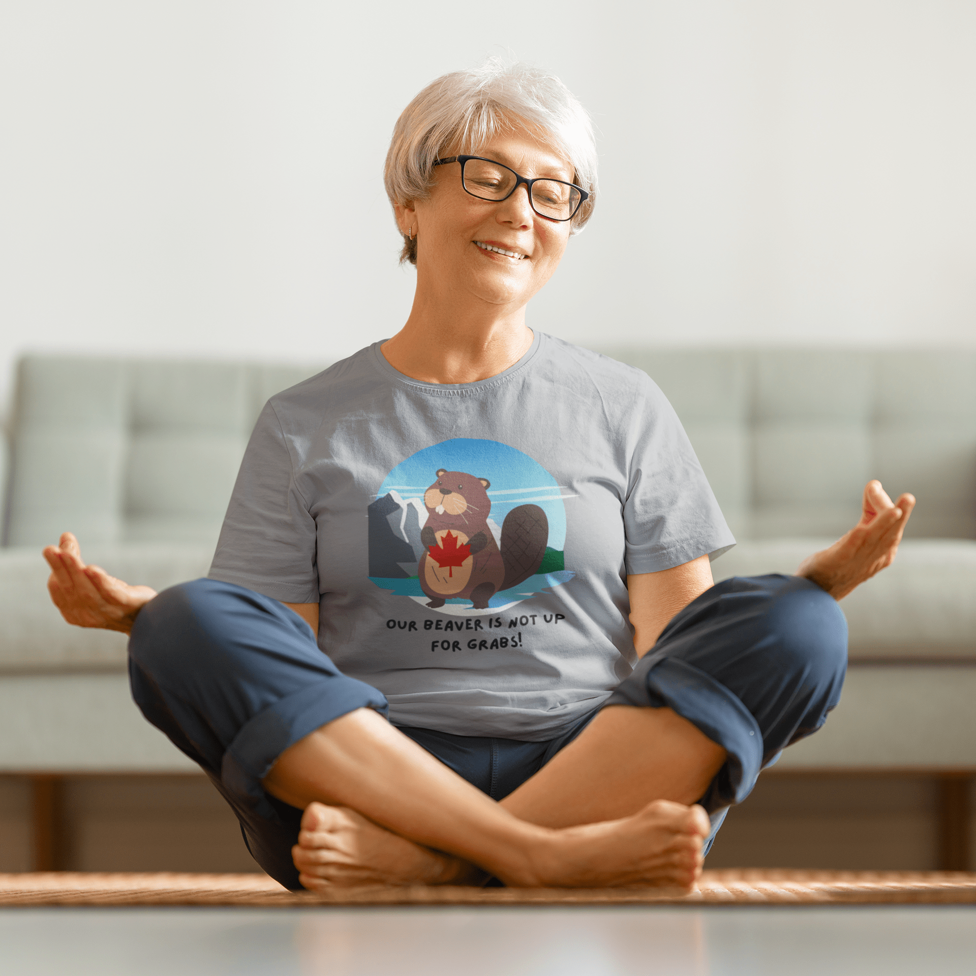 Our Beaver is Not Up For Grabs -Classic  Unisex Crewneck T-shirt | - Rowantree Clothing  