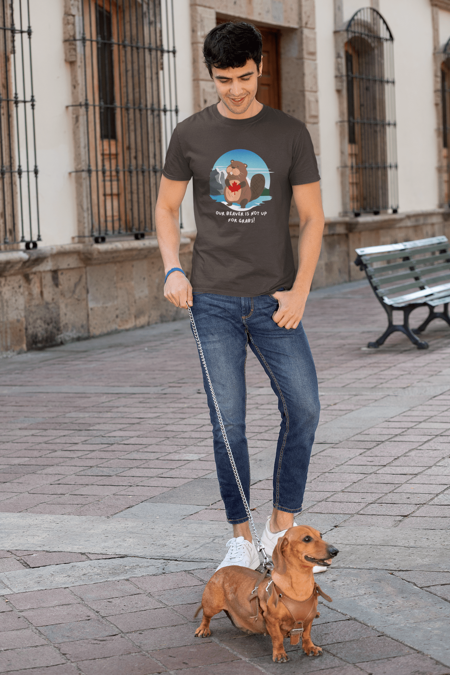 Our Beaver is Not Up For Grabs -Classic  Unisex Crewneck T-shirt | - Rowantree Clothing  