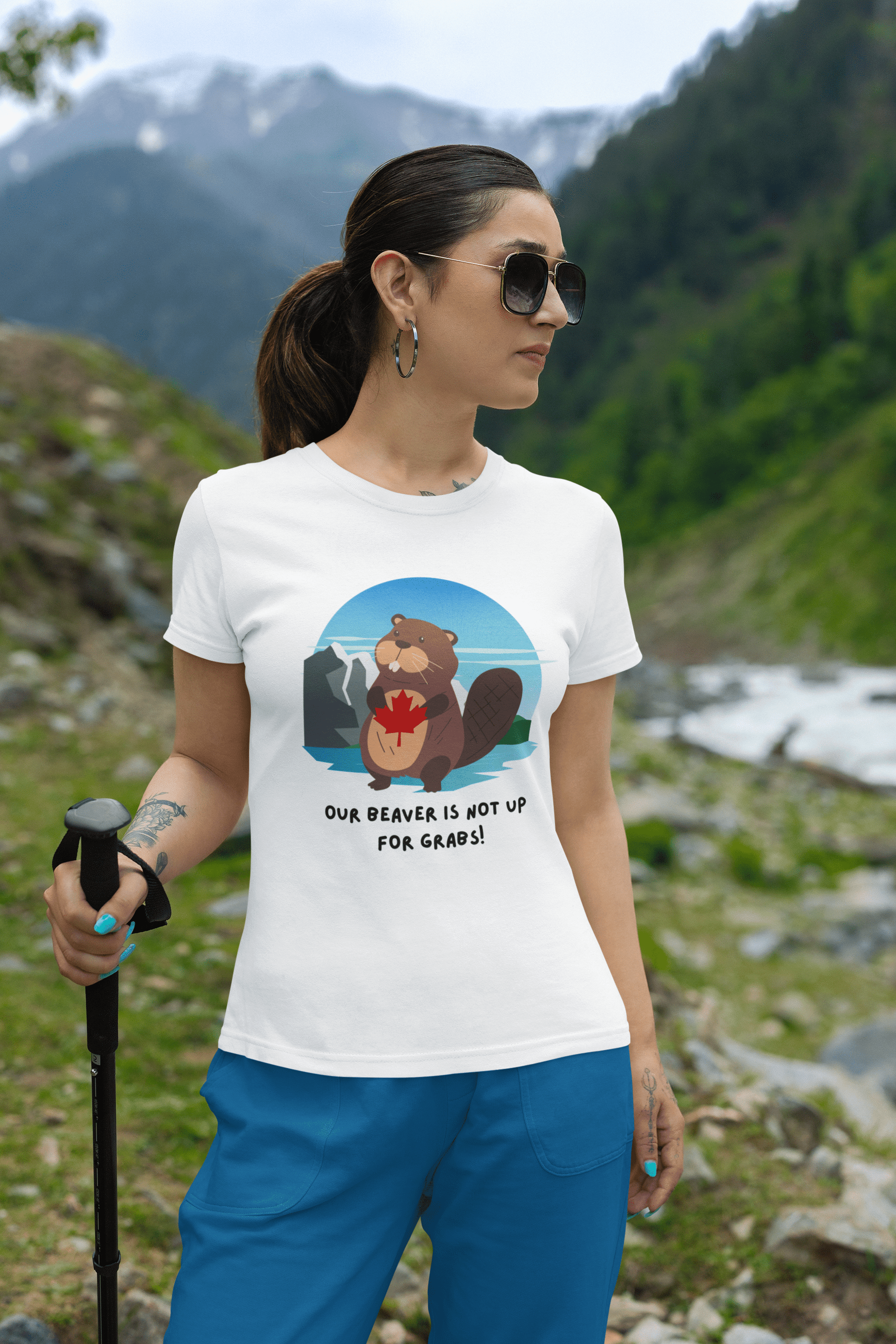 Our Beaver is Not Up For Grabs -Classic  Unisex Crewneck T-shirt | - Rowantree Clothing  
