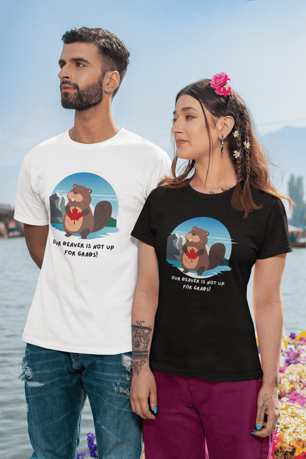 "Our Beaver is Not up for Grabs" Classic Unisex Crewneck T-shirt - Rowantree Clothing