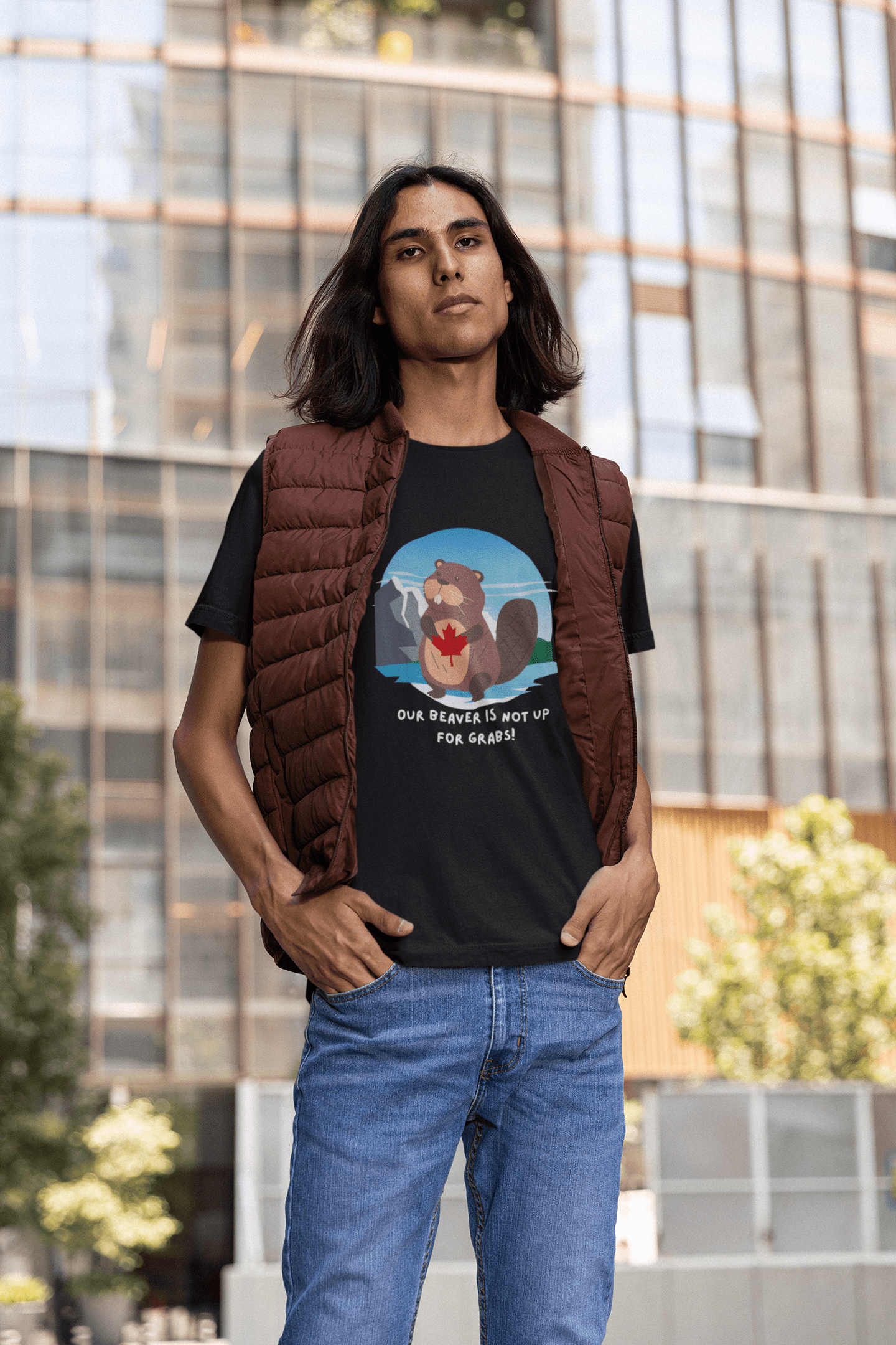 "Our Beaver is Not up for Grabs" Classic Unisex Crewneck T-shirt - Rowantree Clothing  
