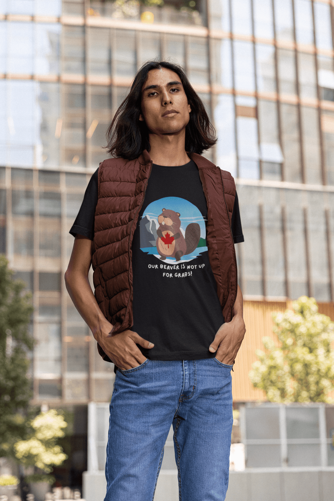 "Our Beaver is Not up for Grabs" Classic Unisex Crewneck T-shirt - Rowantree Clothing