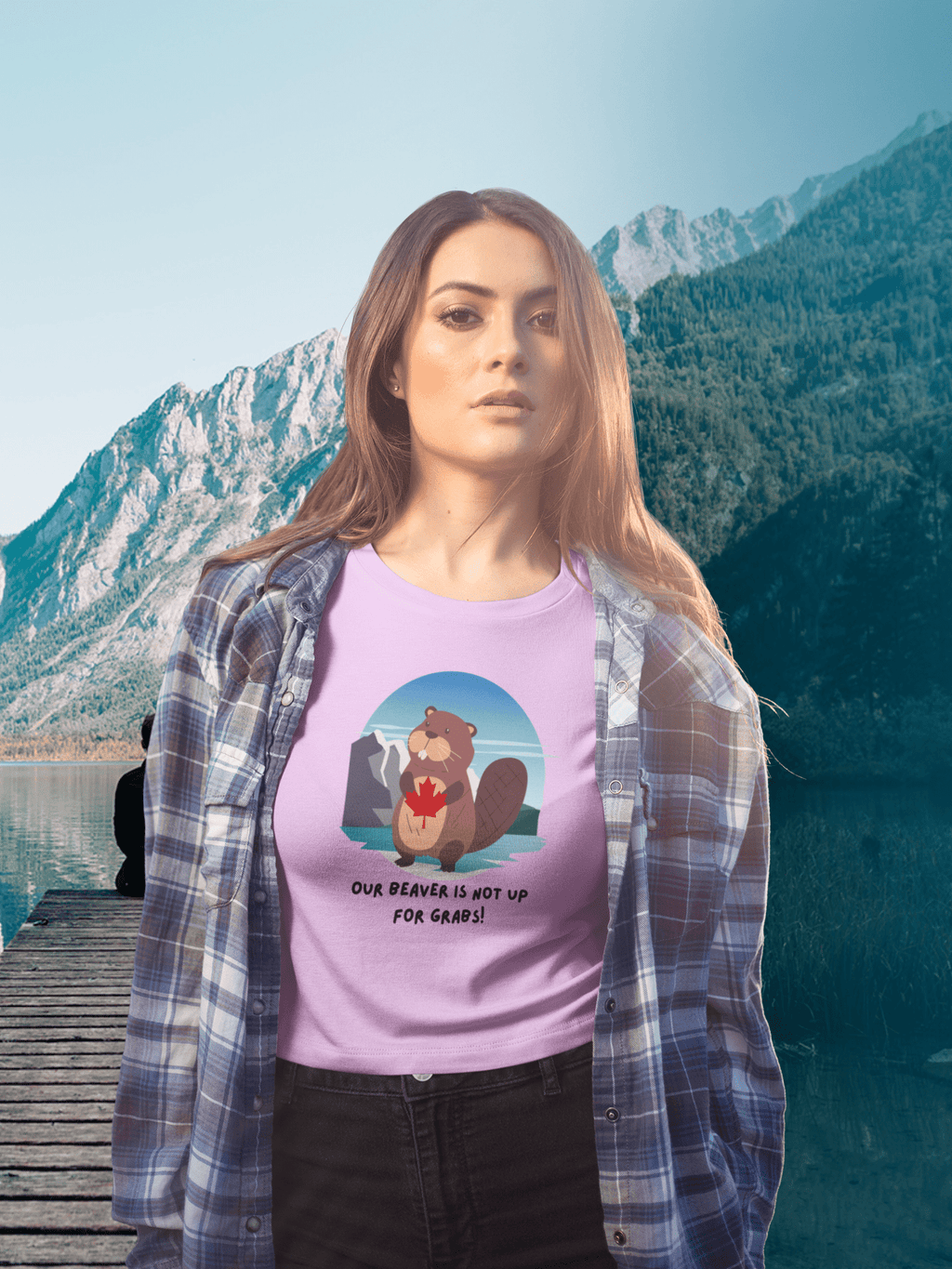 "Our Beaver is Not up for Grabs" Classic Unisex Crewneck T-shirt - RowanTree Clothing
