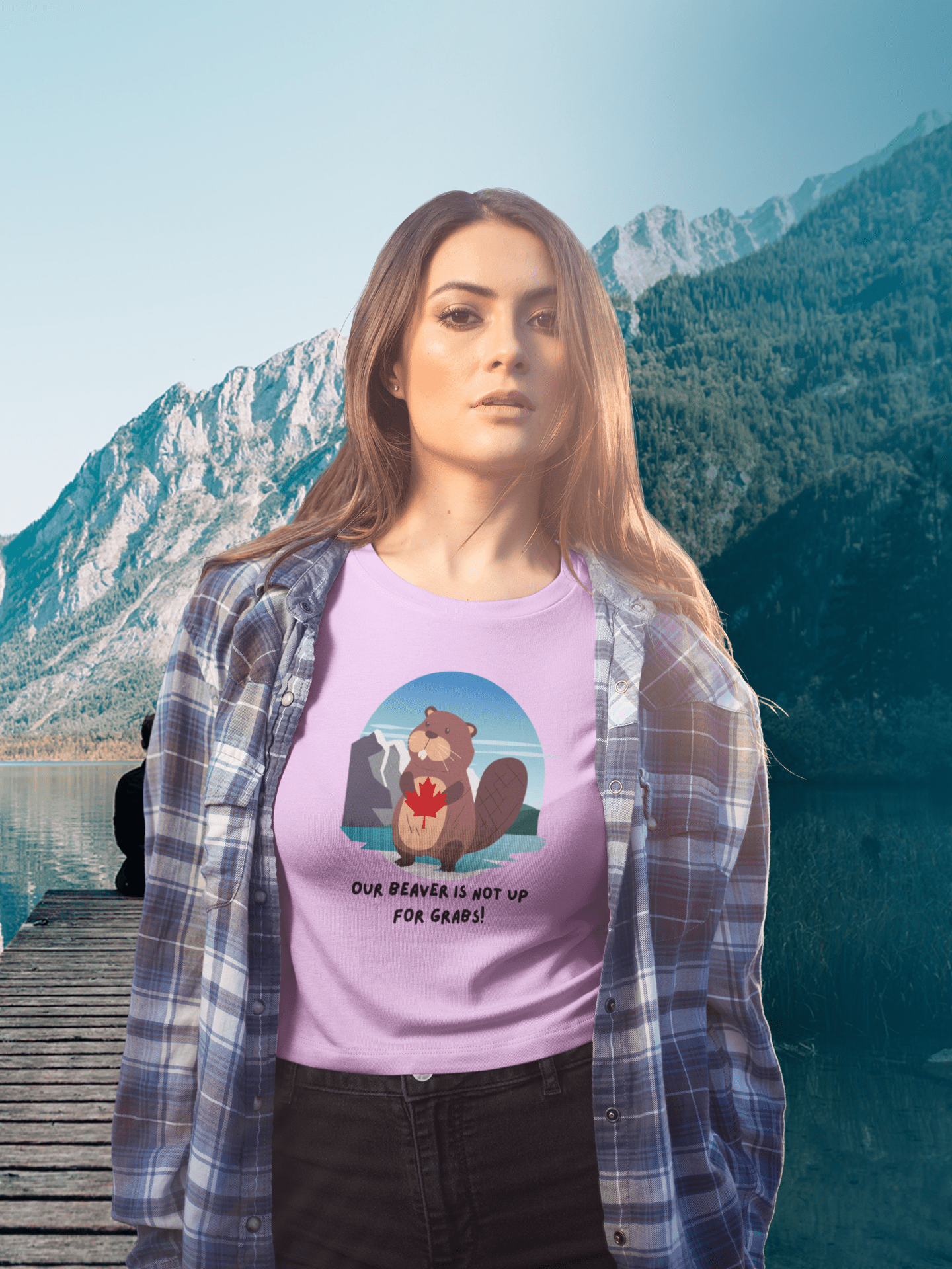 "Our Beaver is Not up for Grabs" Classic Unisex Crewneck T-shirt - Rowantree Clothing  