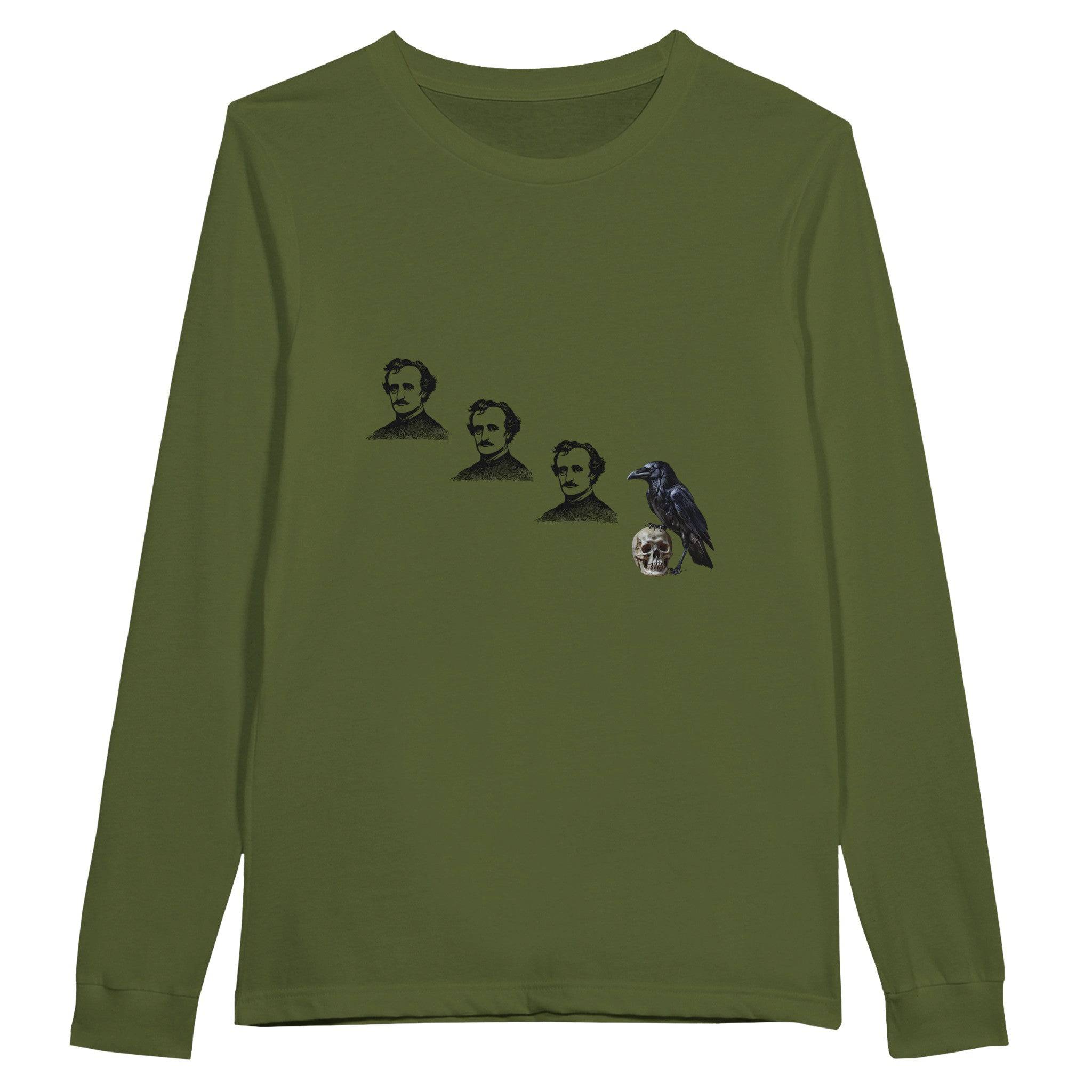 Poe, Poe, Poe, Crow Premium Unisex Longsleeve T-shirt - Rowantree Clothing