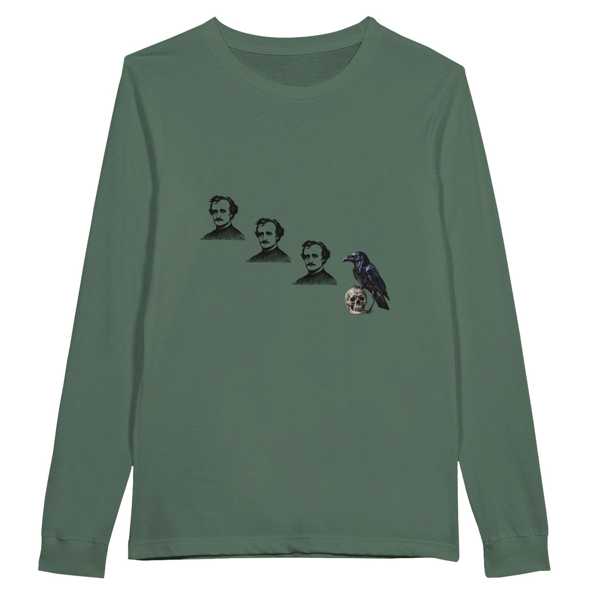 Poe, Poe, Poe, Crow Premium Unisex Longsleeve T-shirt - Rowantree Clothing