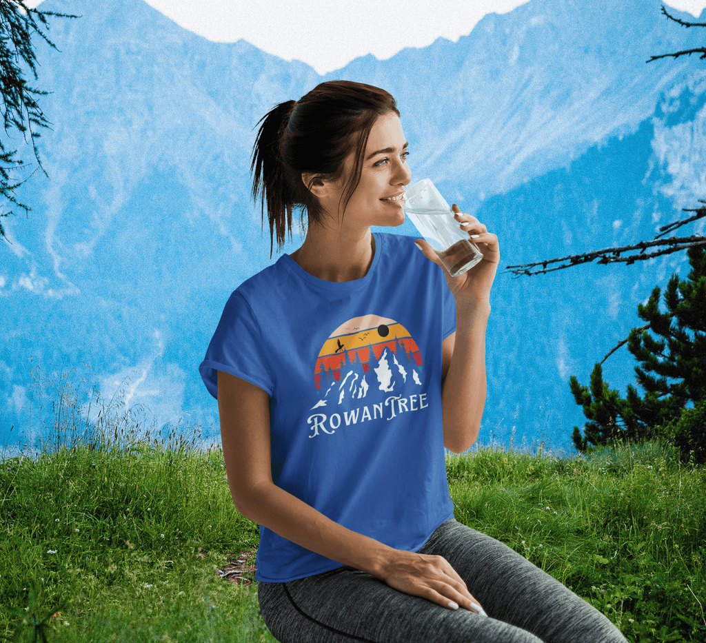 Rowantree Mountains Ring Spun Cotton T-shirt - Rowantree Clothing