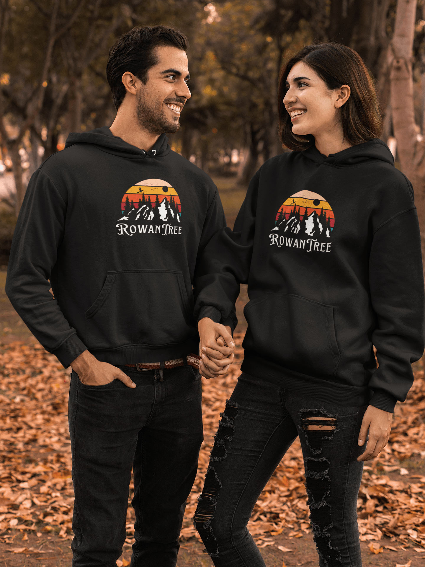 Rowantree Mountains Unisex Hoodie - Rowantree Clothing