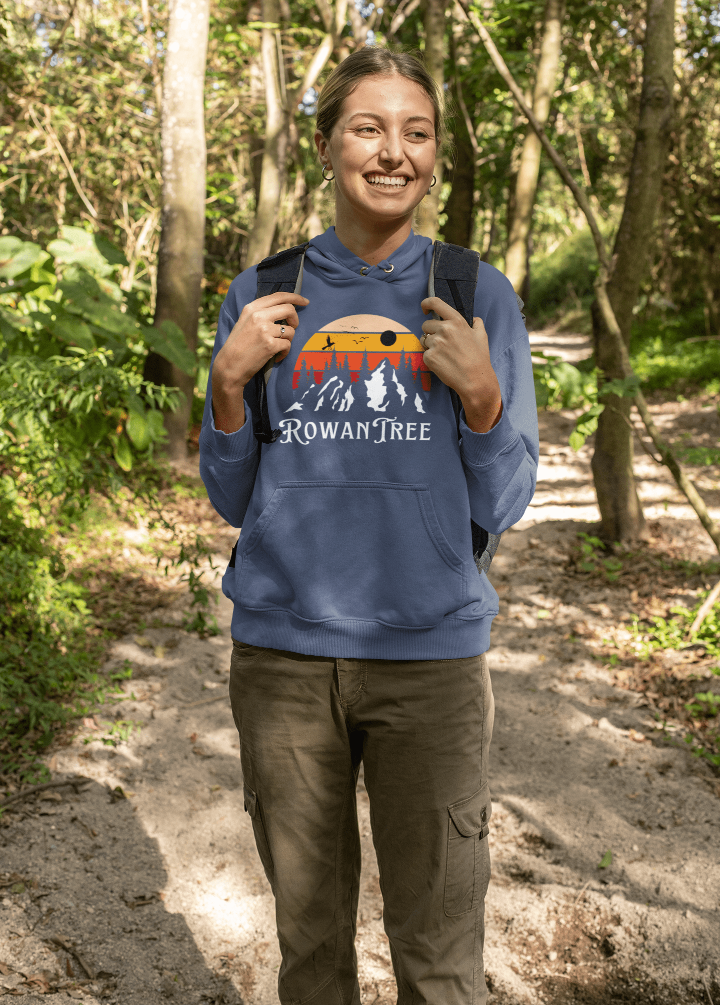 Rowantree Mountains Unisex Hoodie - Rowantree Clothing