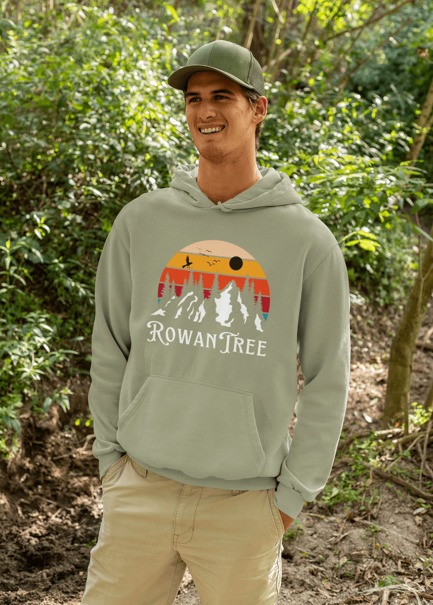 Rowantree Mountains Unisex Hoodie - Rowantree Clothing