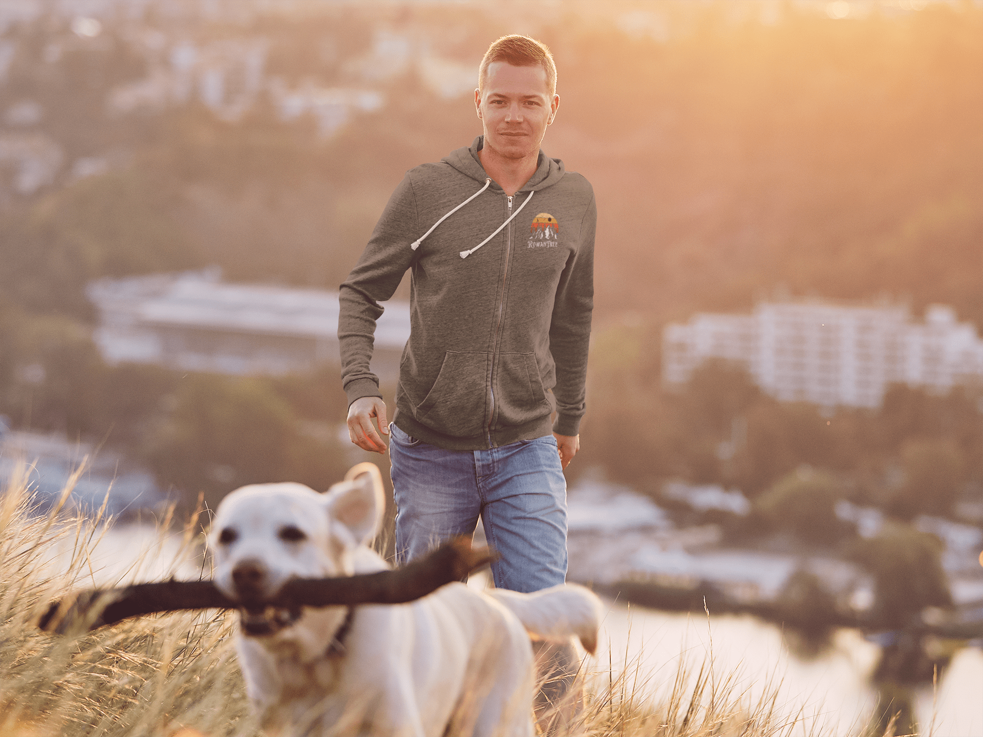 Rowantree Mountains Zip Hoodie - Rowantree Clothing