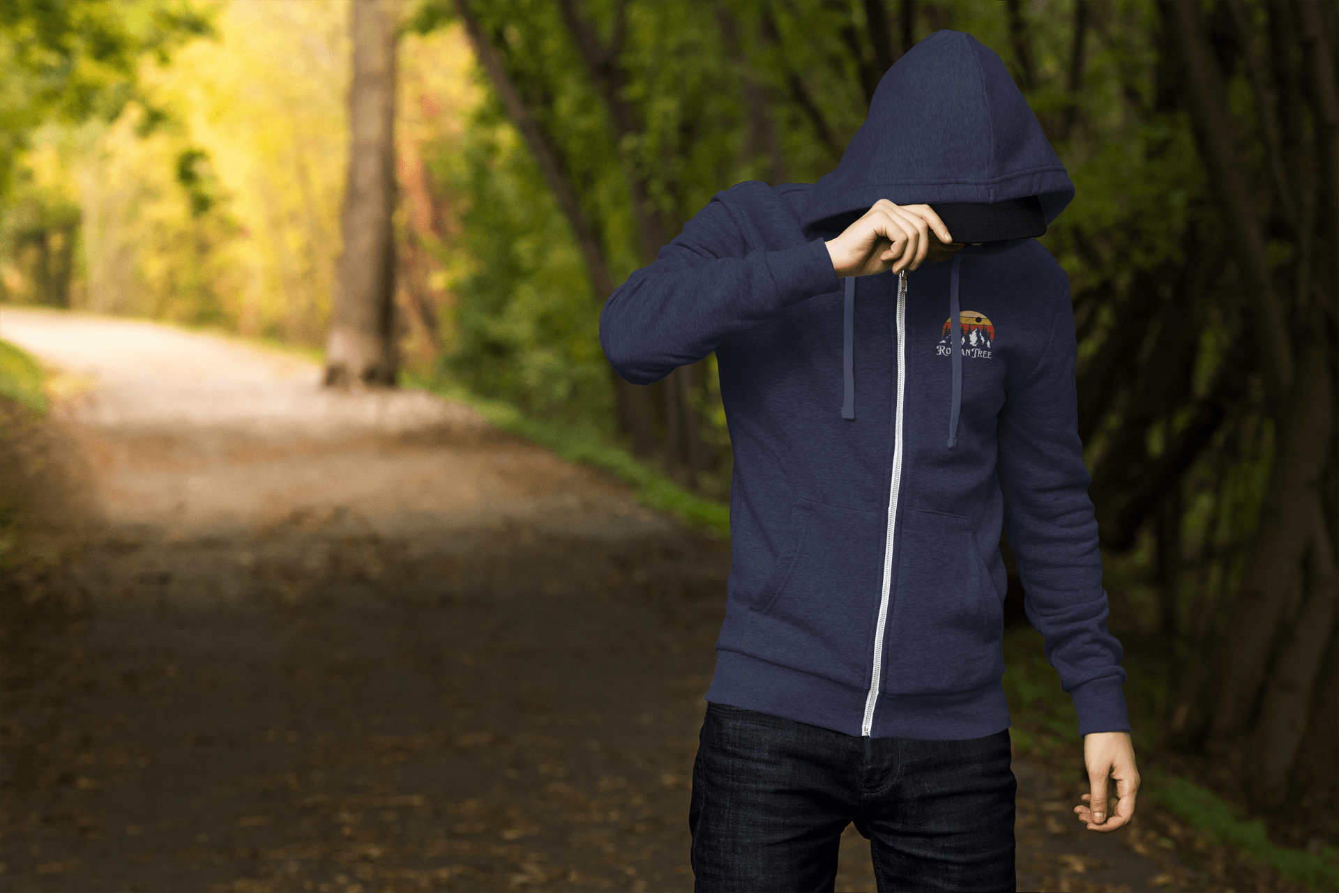 Rowantree Mountains Zip Hoodie - Rowantree Clothing