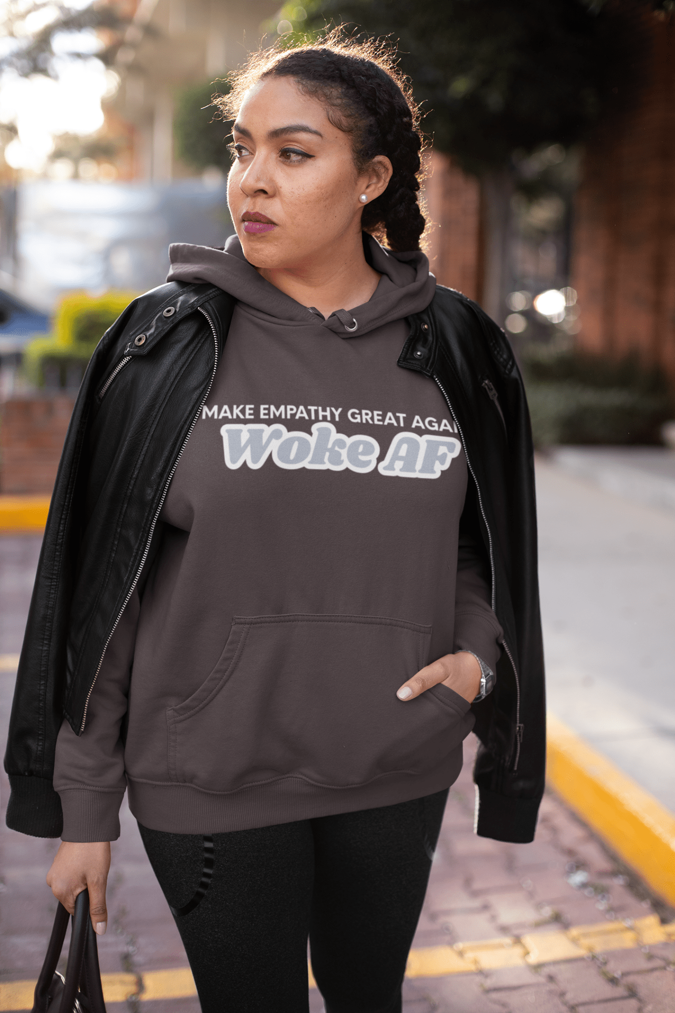 WOKE AF Make Empathy Great Again Classic Unisex Pullover Hoodie | Gildan® 1850 - Rowantree Clothing