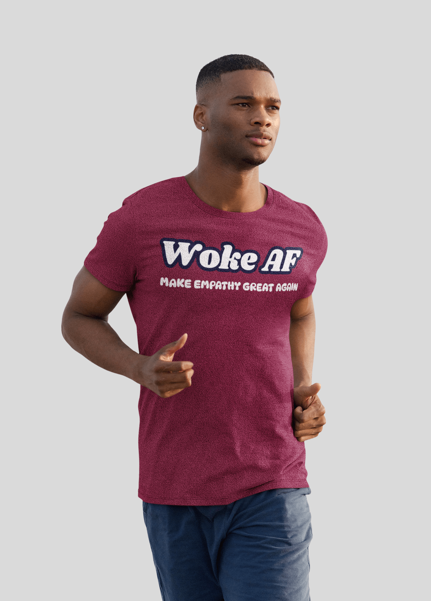 Woke AF Make Empathy Great Again Unisex Cotton Tee Rowantree - Rowantree Clothing