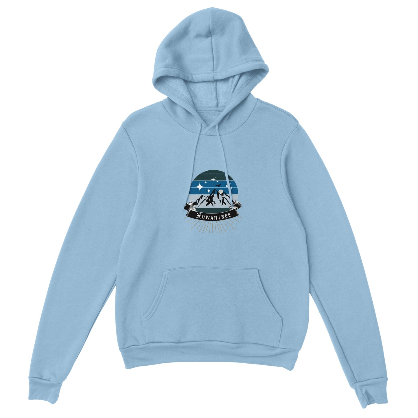 Rowantree Mountains Classic Unisex Pullover Hoodie - Rowantree Clothing and Accessories Inc