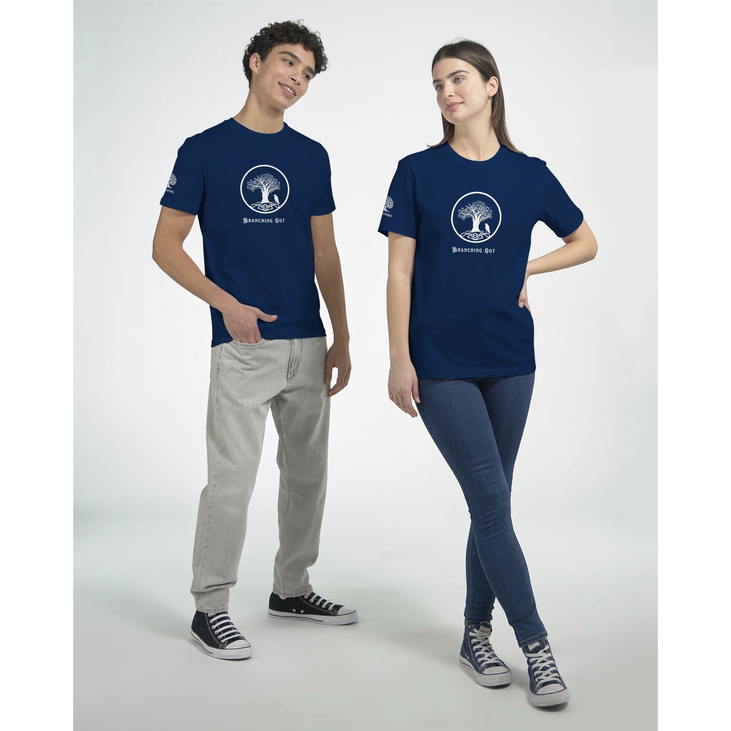 Branching Out Organic Unisex Crewneck T-shirt - Rowantree Clothing and Accessories Inc