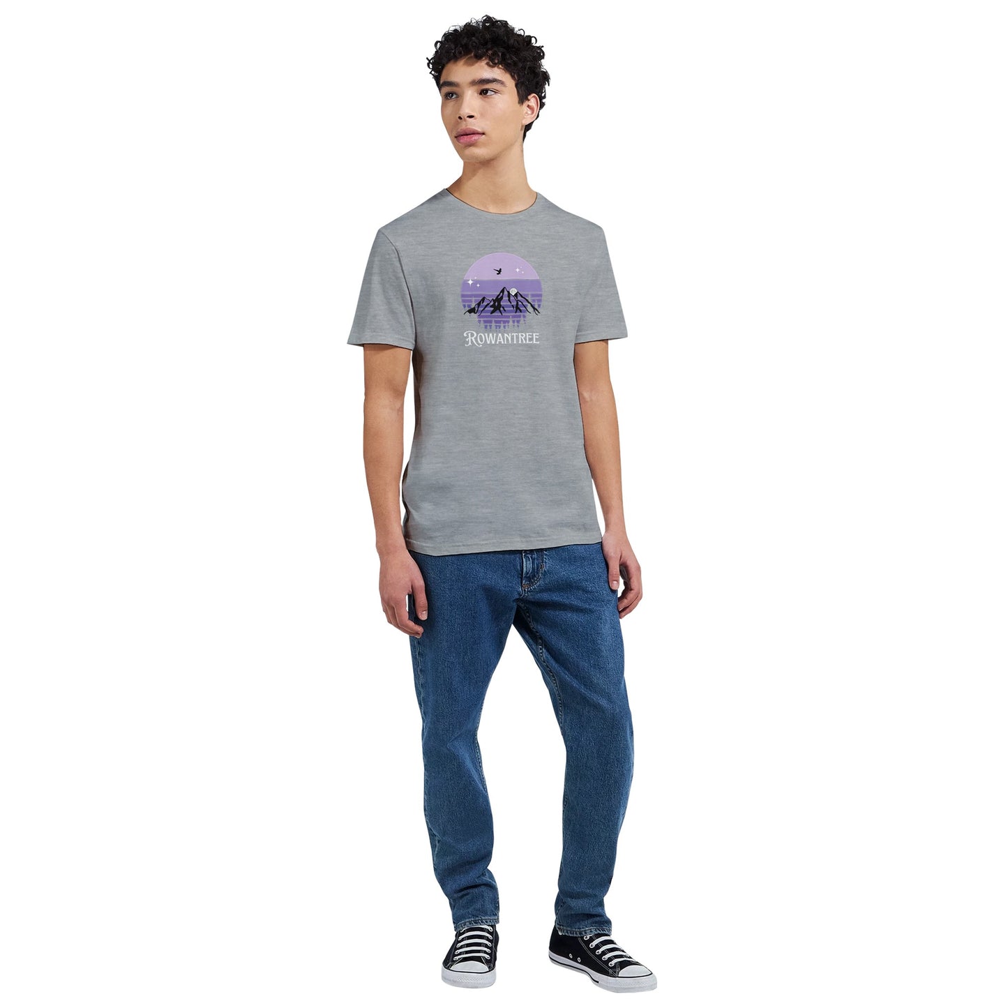 Amethyst Mountains Unisex Crewneck T-shirt - Rowantree Clothing and Accessories Inc