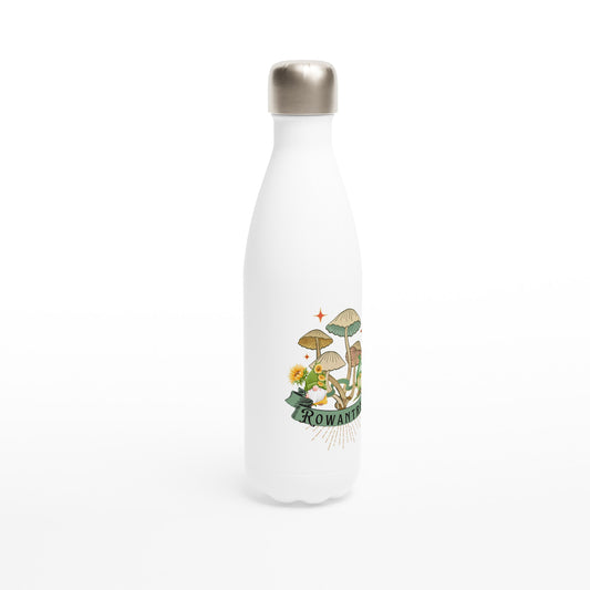 White 17oz Stainless Steel Water Bottle - Rowantree Clothing and Accessories Inc