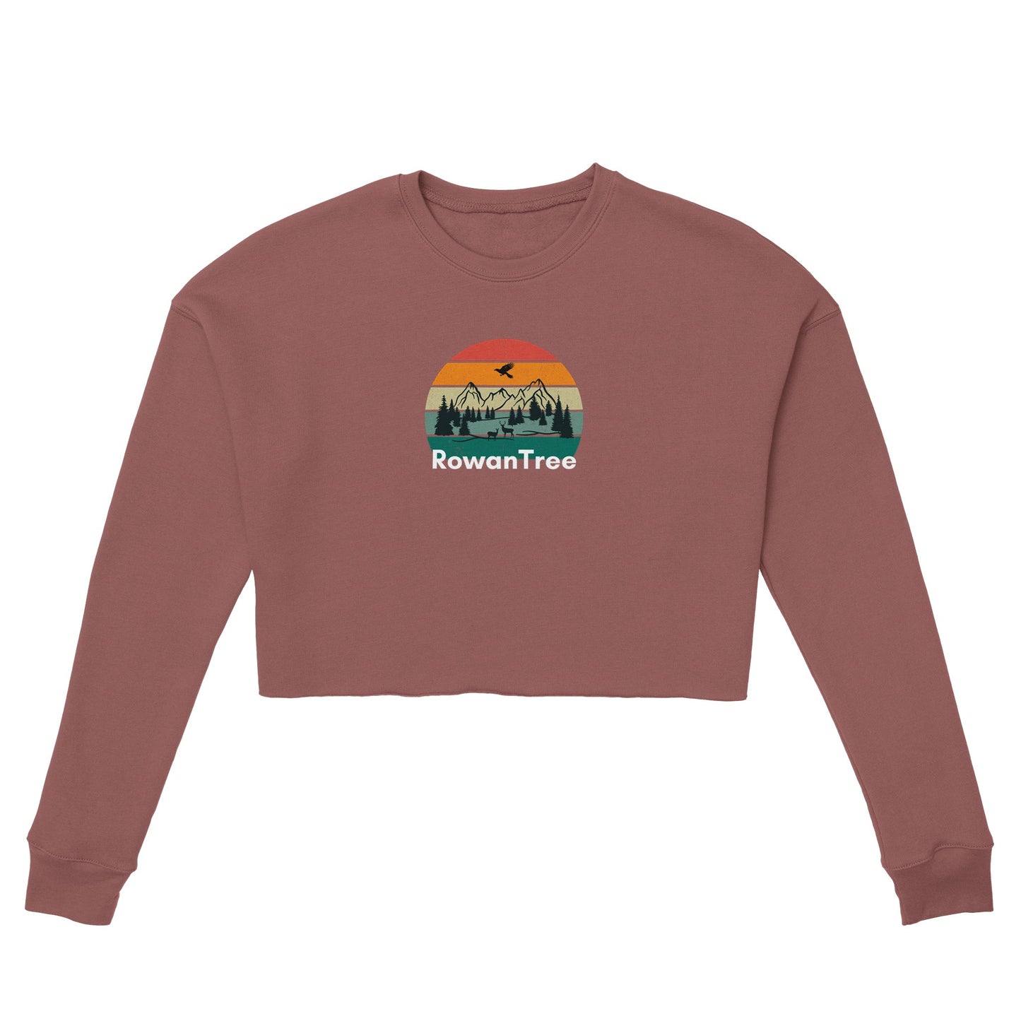 Women's Cropped Sweatshirt | Bella + Canvas 7503 - Rowantree Clothing and Accessories Inc