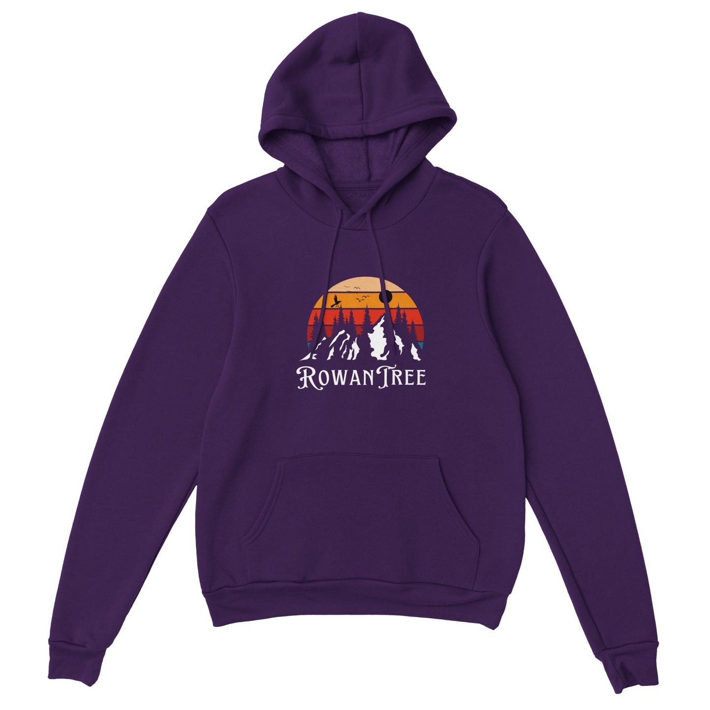 Rowantree Mountains Classic Unisex Pullover Hoodie - Rowantree Clothing and Accessories Inc