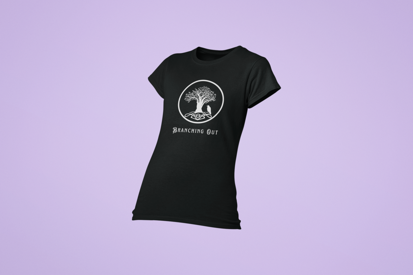 Branching Out Women's Ring Spun, Combed Cotton T-shirt - Rowantree Clothing 