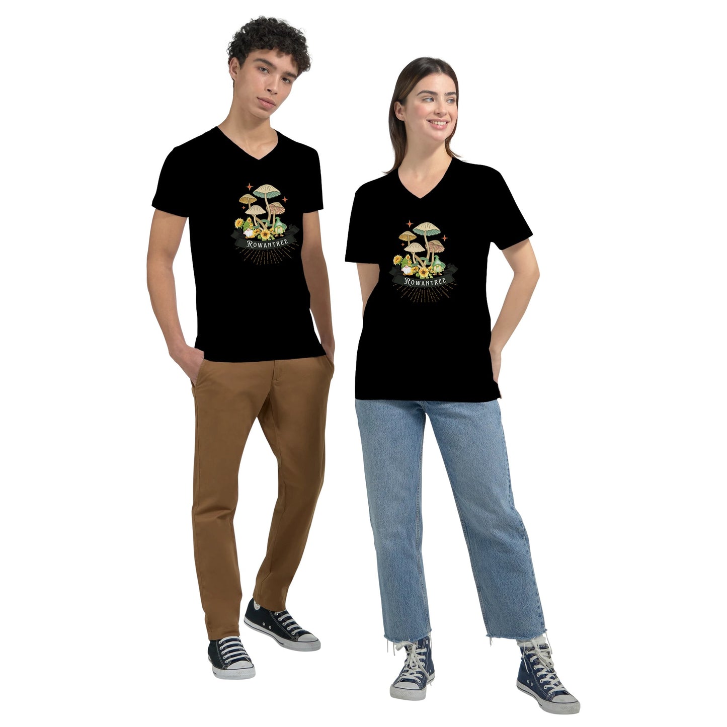 Fun-guys Unisex V-Neck T-shirt - Rowantree Clothing and Accessories Inc