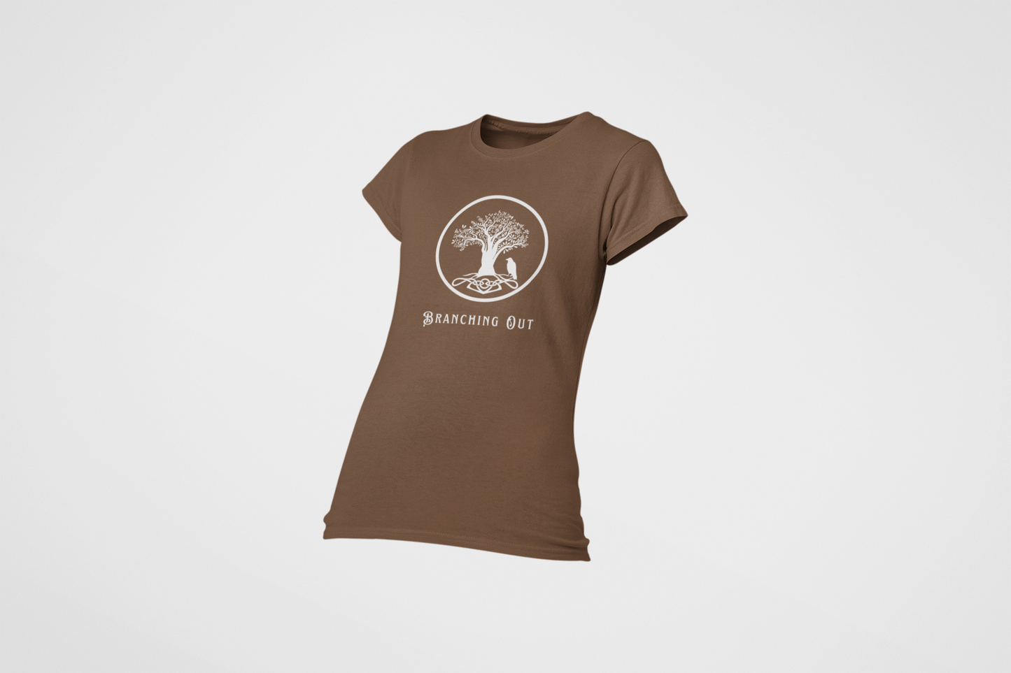 Branching Out Women's Ring Spun, Combed Cotton T-shirt - Rowantree Clothing 