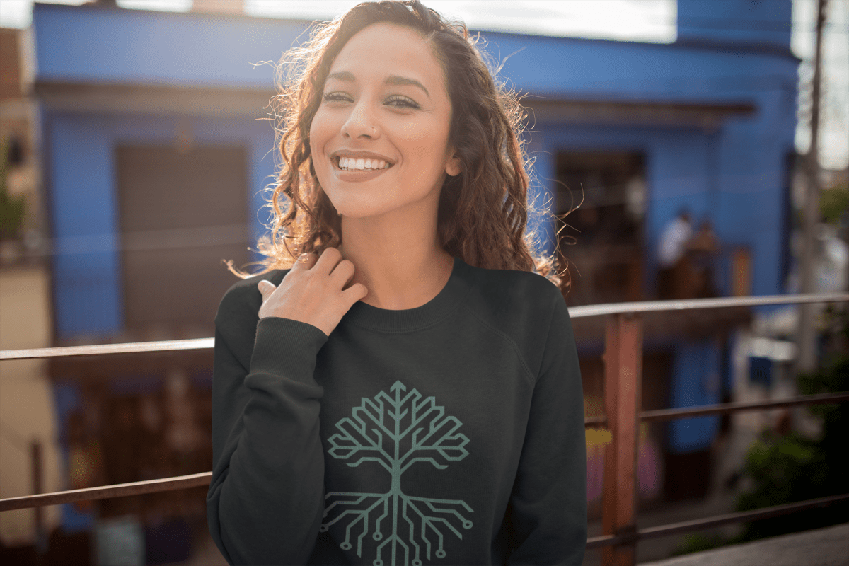Circuit-tree Sweatshirt-Where Nature and Innovation Meet - RowanTree Clothing