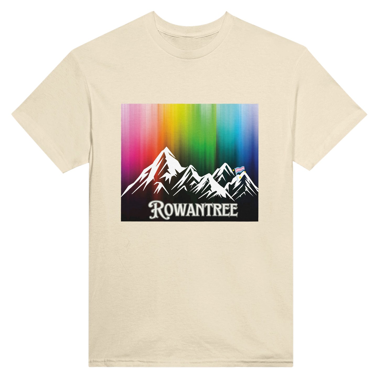 Pride Mountains Heavyweight Unisex Crewneck T-shirt - Rowantree Clothing and Accessories Inc