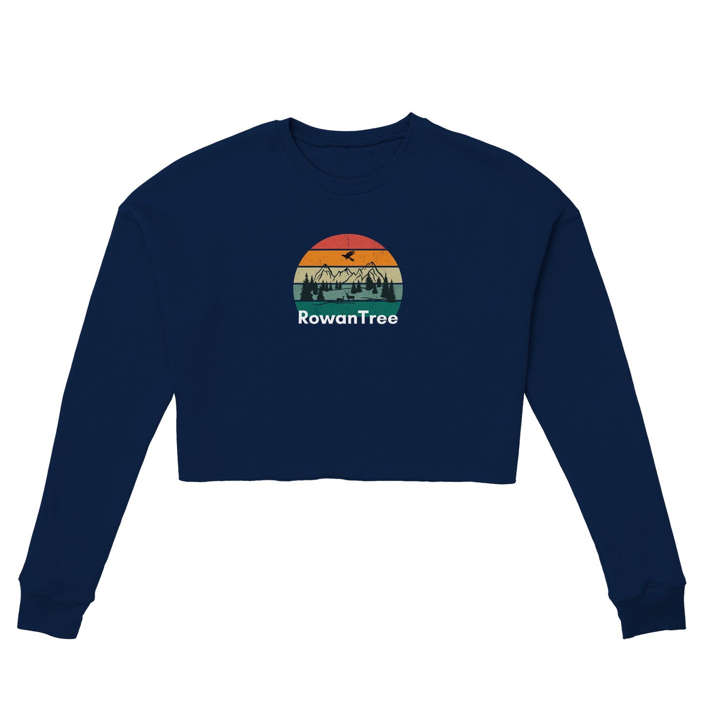 Women's Cropped Sweatshirt | Bella + Canvas 7503 - Rowantree Clothing and Accessories Inc