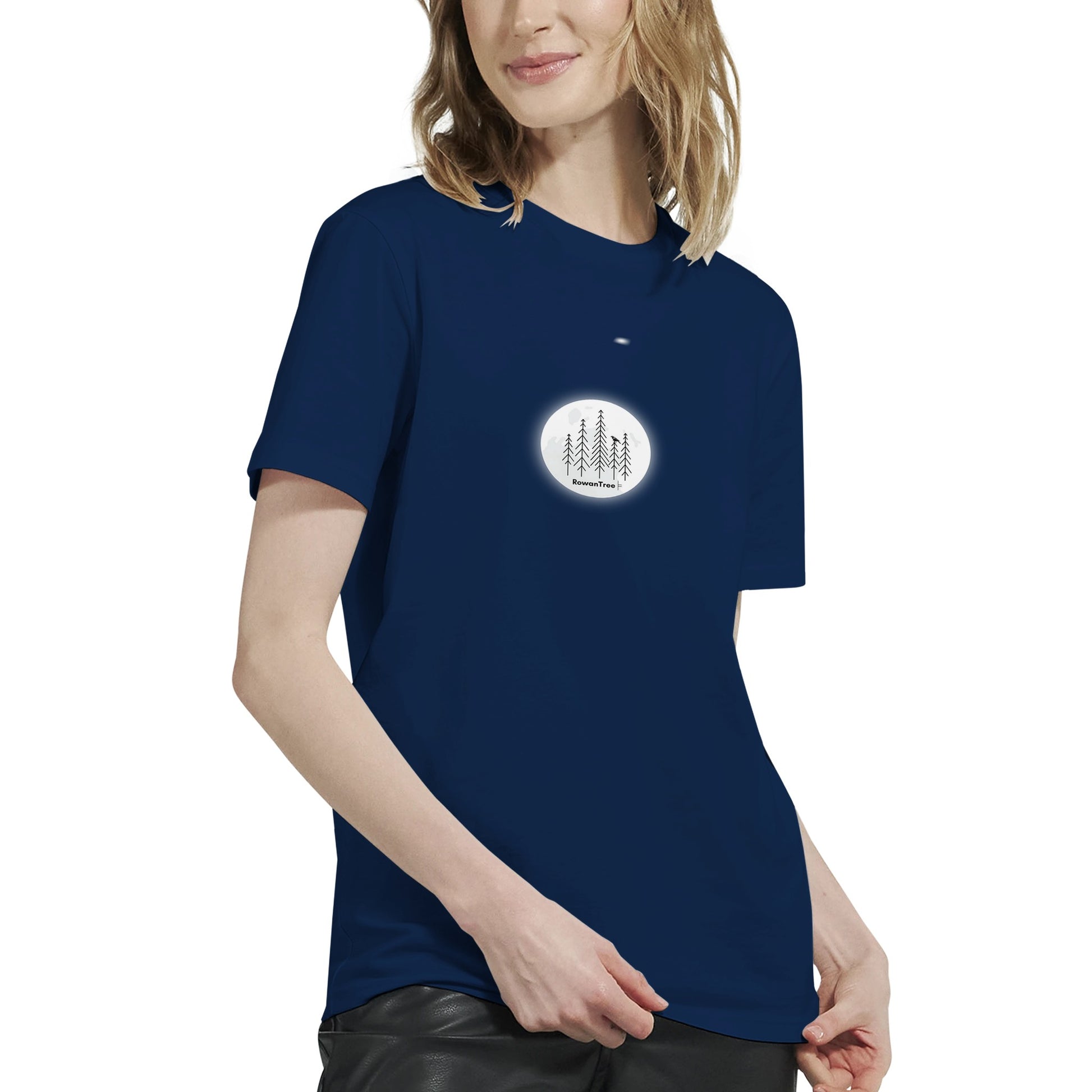 In the Moonlight Organic Unisex Crewneck T-shirt - Rowantree Clothing and Accessories Inc