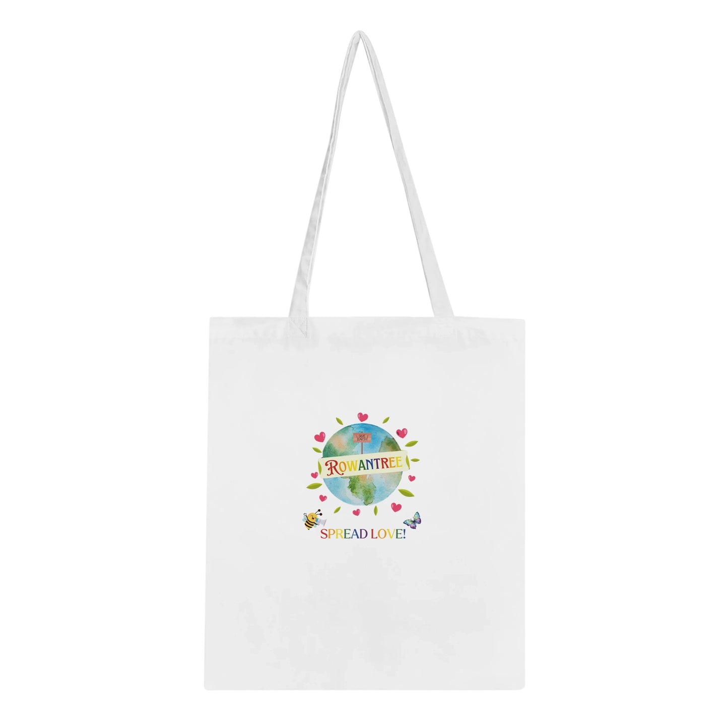 Spread Love Classic Tote Bag - Rowantree Clothing and Accessories Inc