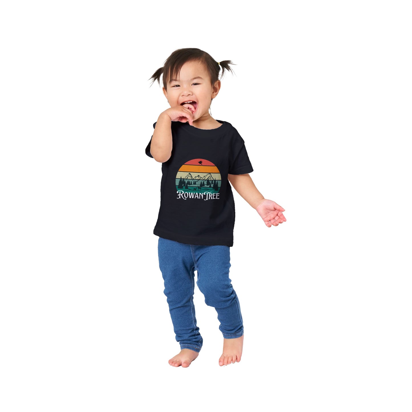 Rowantree Retro Classic Baby Crewneck T-shirt - Rowantree Clothing and Accessories Inc