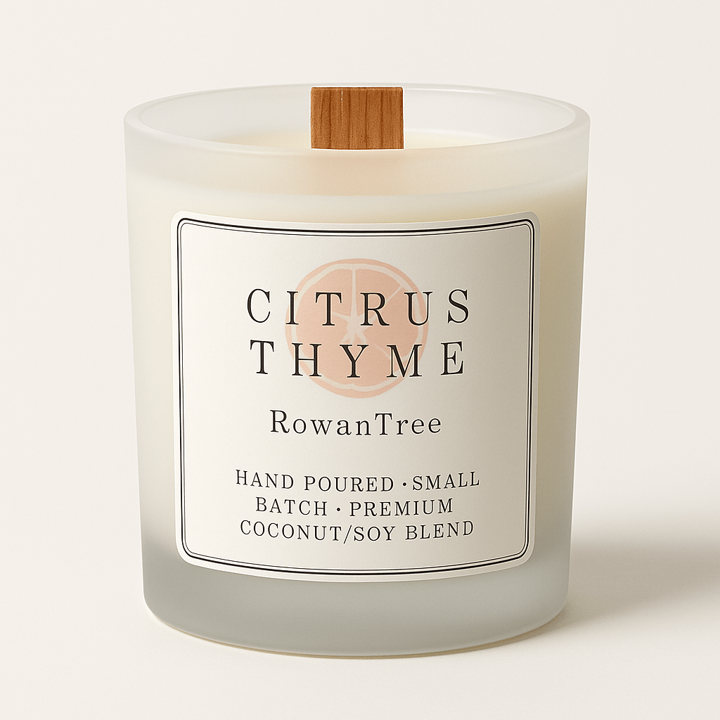 Gather & Glow – Citrus Thyme DIY Candle Kit - RowanTree ClothingGather & Glow – Citrus Thyme DIY Candle Kit