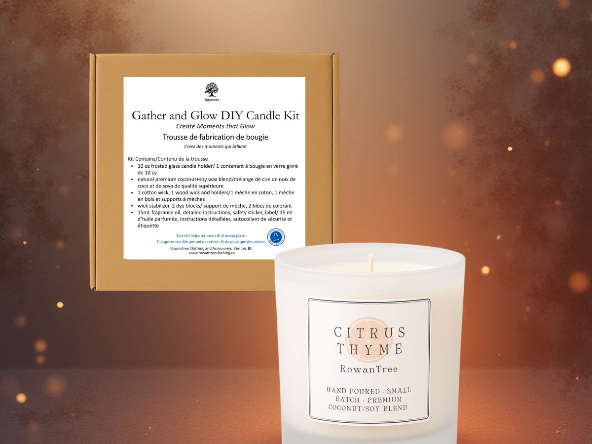 Gather & Glow – Citrus Thyme DIY Candle Kit - RowanTree Clothing#original_value#