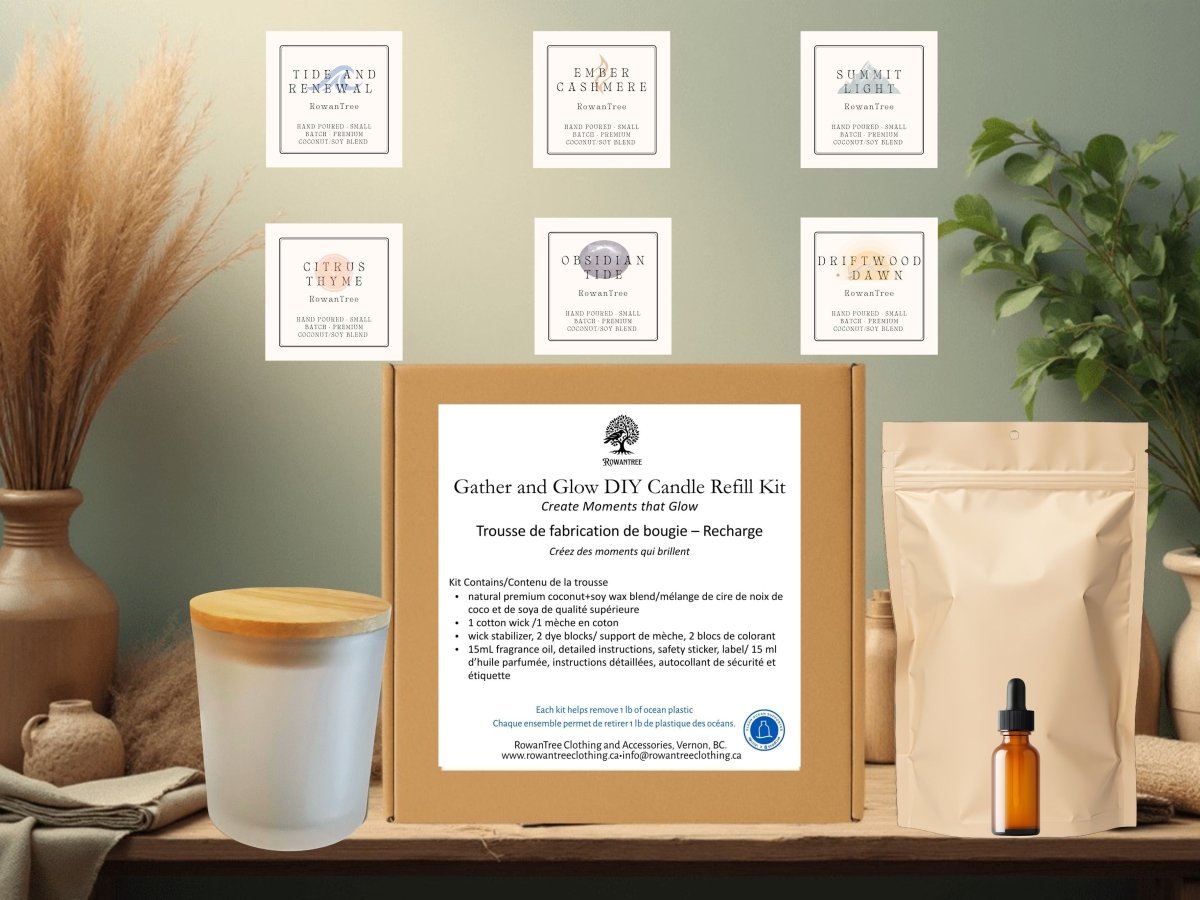Gather & Glow – Citrus Thyme DIY Candle Kit - RowanTree Clothing#original_value#