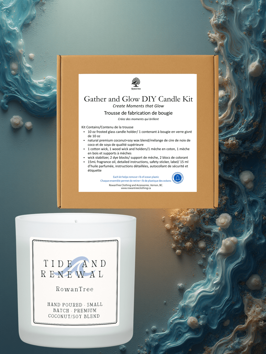 Gather & Glow – Tide & Renewal DIY Candle Kit - RowanTree ClothingGather & Glow – Tide & Renewal DIY Candle Kit