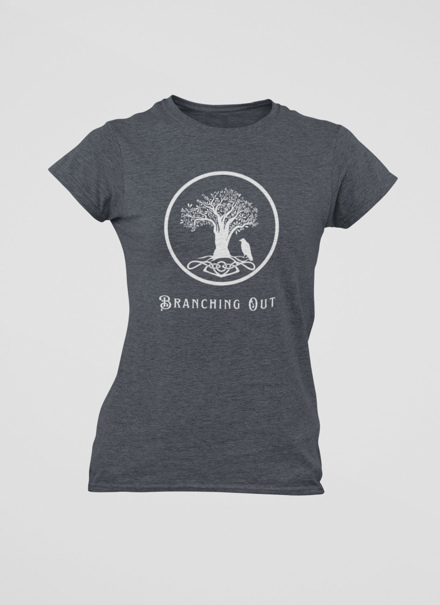 Branching Out Women's Ring Spun, Combed Cotton T-shirt - Rowantree Clothing 