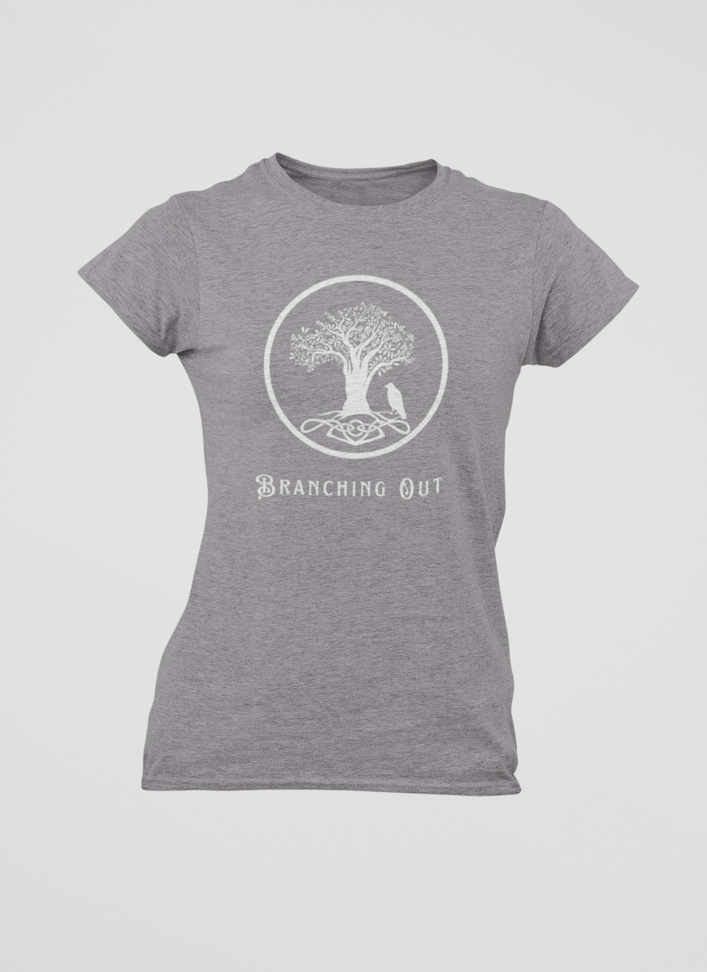 Branching Out Women's Ring Spun, Combed Cotton T-shirt - Rowantree Clothing 